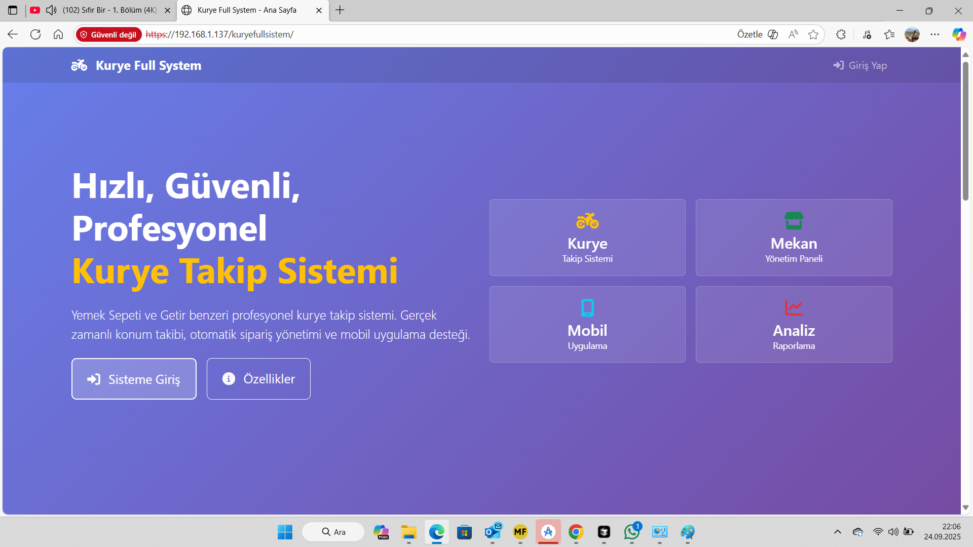 KTS — Kurye Takip Sistemi